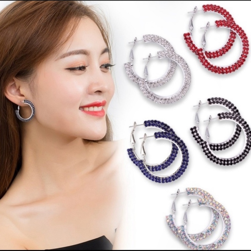 Crystal Claw chain Earrings